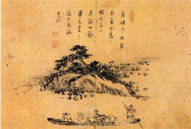 ▲김홍도(1745-1806)의 「도강도(渡江圖)」